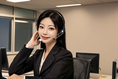 业务员女性客服人物肖像摄影图的应用与优势